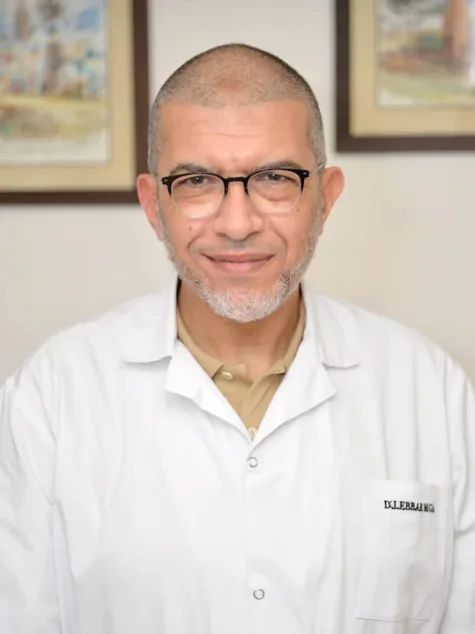 Portrait du Dr Mohamed El Ghali Lebbar, gynécologue obstétricien spécialiste en AMP chez IRIFIV Casablanca
